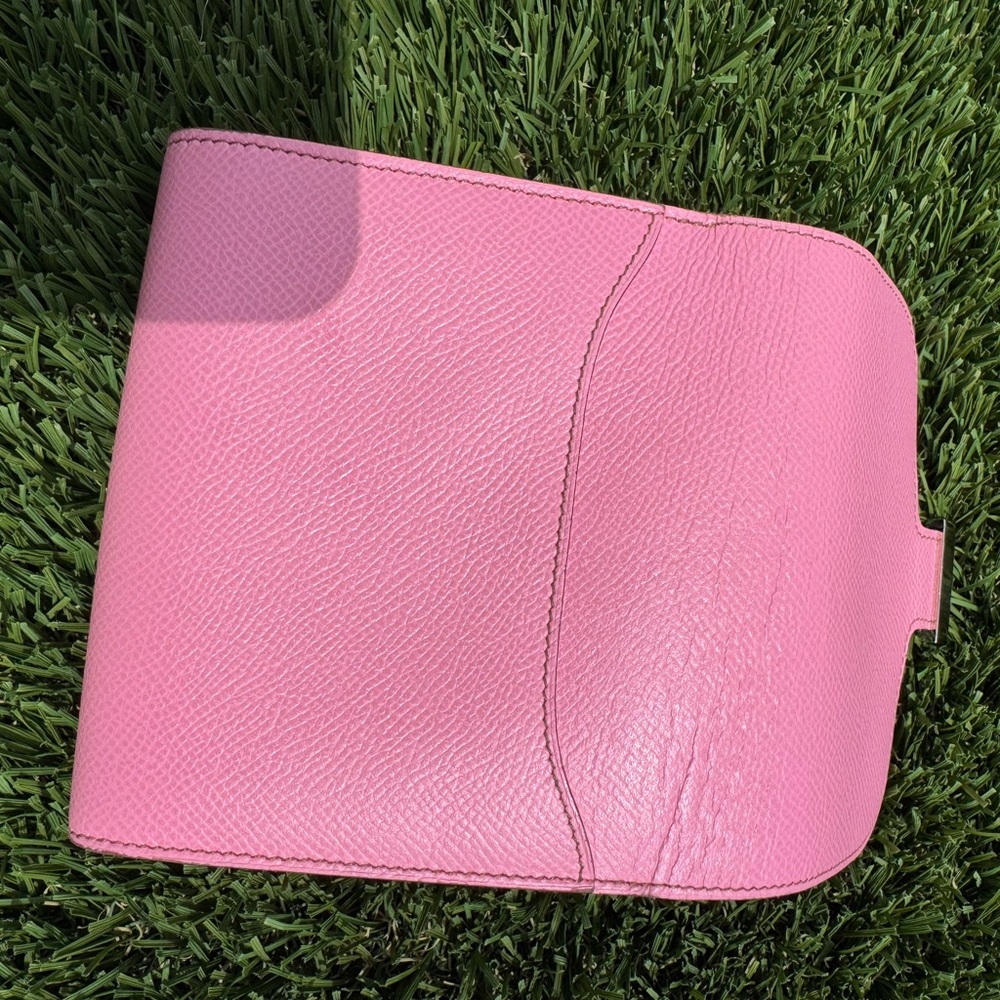Hermès Constance Compact Wallet in Pink Epsom Leather with Palladium Hardware - Picture 9 of 16